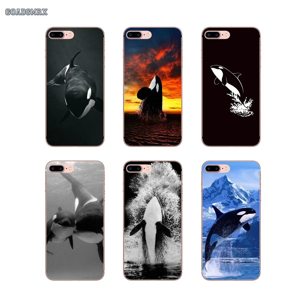 

Killer Whale Orca Pattern Print Transparent Soft Shell Covers For Samsung Galaxy J3 J5 J7 A3 A5 A7 2015 2016 2017 Note 3 4 5 8