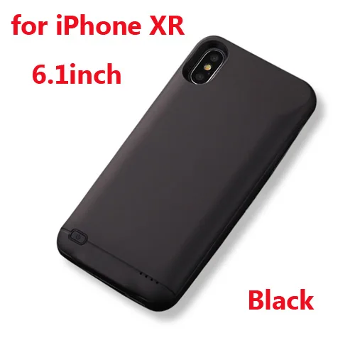 4000 мАч зарядное устройство чехол для iPhone X XS power Case Внешнее зарядное устройство для iPhone XR XS Max 5000 мАч чехол для телефона зарядное устройство - Цвет: Black for XR