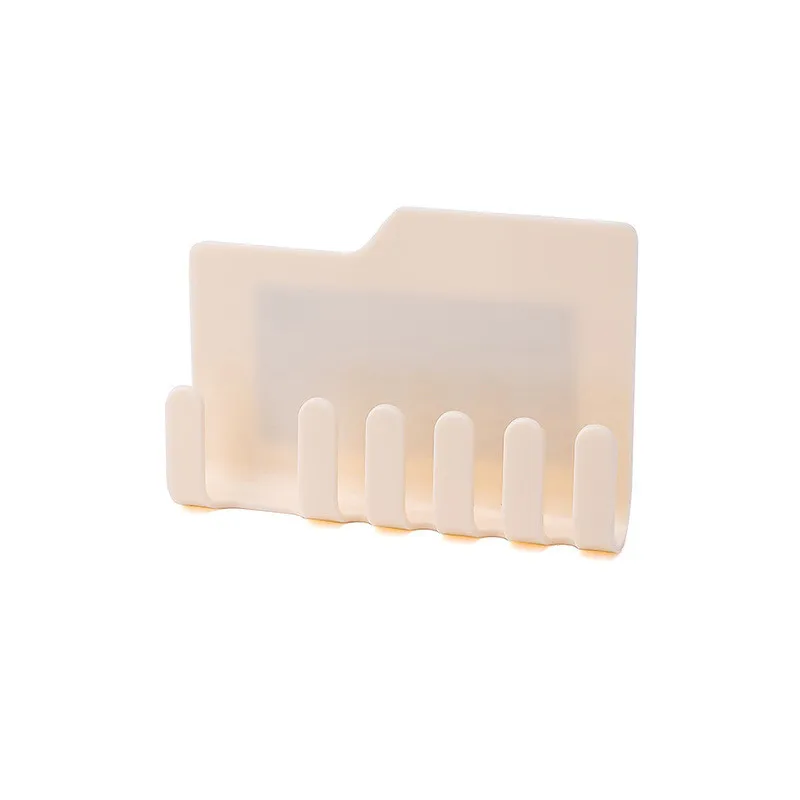 Toothbrush Holder Wall Mounted Stick Rack Toothpaste Hanging Shaving Razor Rack Multifunction Brush Holder (2)