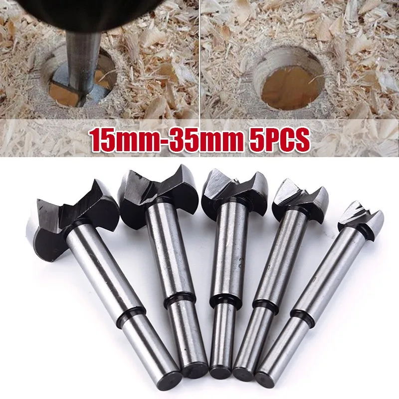 Wood Hinge Boring Hole Saw 15-35mm“Auger Carbide Drill Kit Adjustable Drill Bit