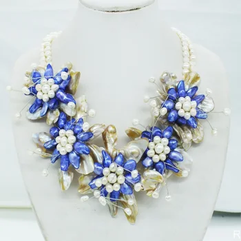

NO-291# pearl flower necklace
