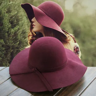 Женская широкополый войлочный котелок Fedora мягкая шляпа солнцезащитный бант Женская шляпа в форме колпака женская большая зимняя уличная пляжная шляпа для родителей и ребенка
