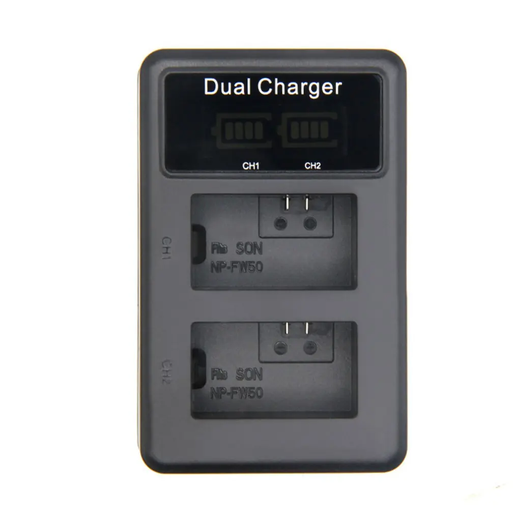 

NP-FW50 Replacement Battery & USB Digital Camera Vertical Dual Charger Dual Lithium-Ion Battery Charger