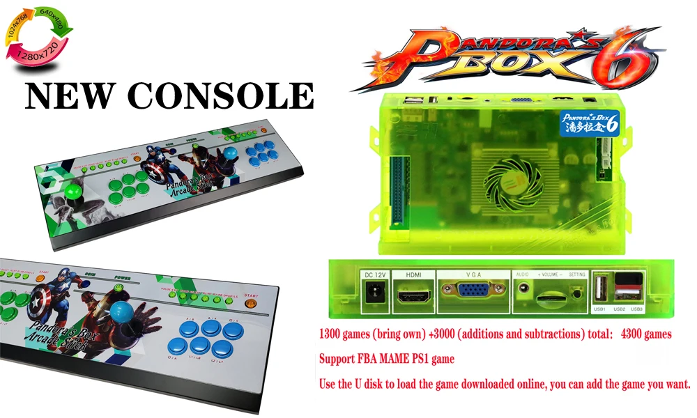 2500 игр в 1, игровая консоль Pandora's Box 9D