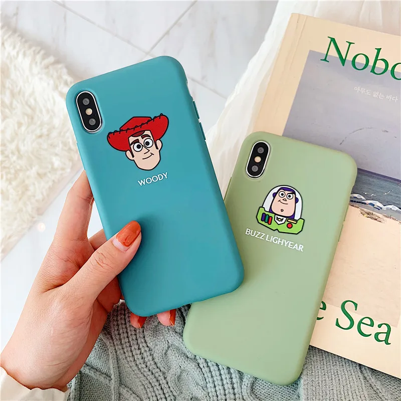 For iPhone 11 11pro 6 7 8 plus Phone Cover TPU phone case Toy Story Woody Buzz Lightyear Pattern iphone X XR XS Max |