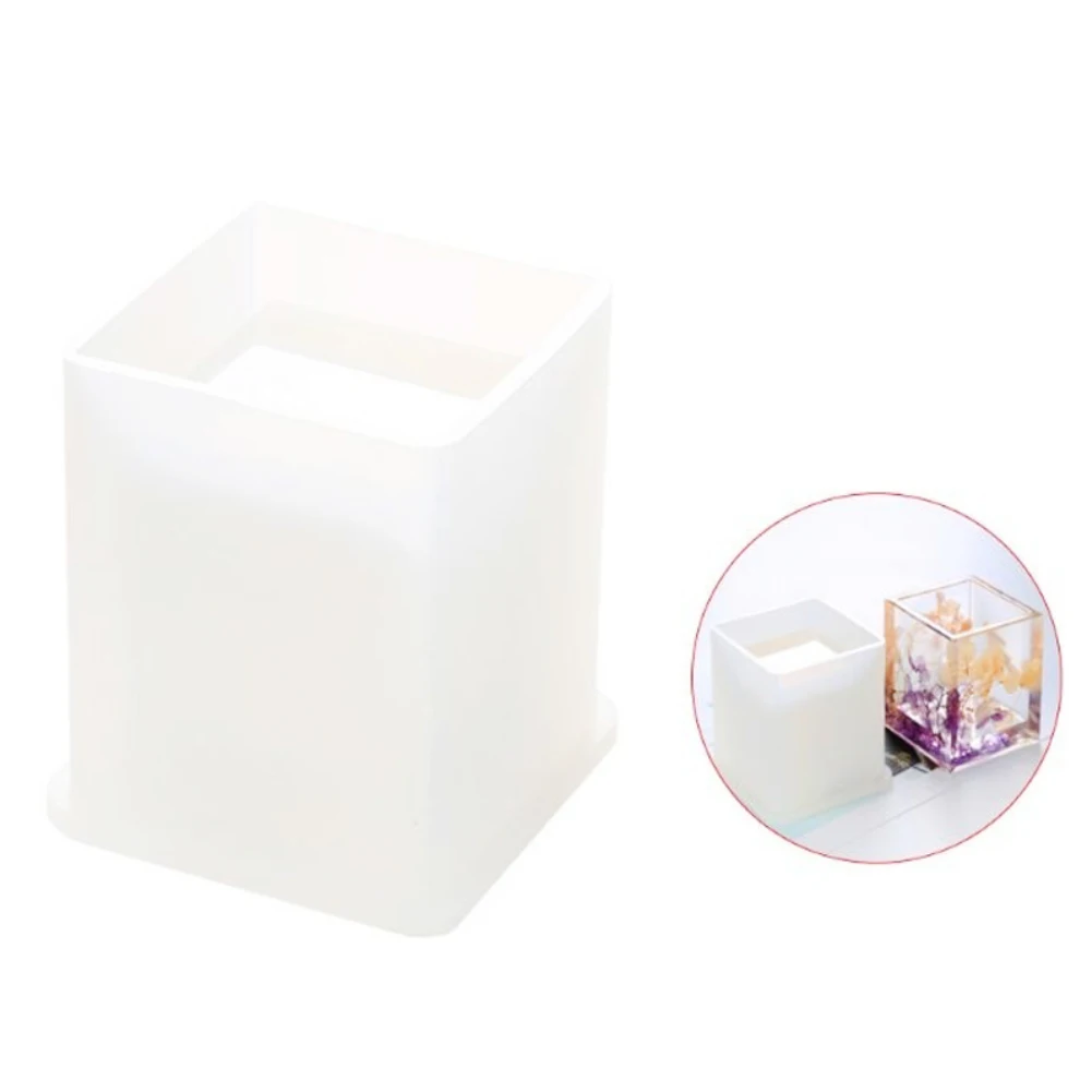 Цилиндр Cuboid силиконовая эпоксидная смола ручка для дизайна ногтей в домашних
