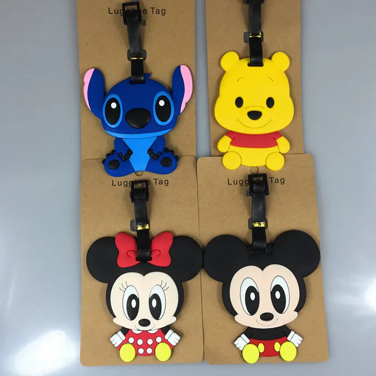 

Disney cartoon tag Luggage boarding pass Mickey mouse card identification card ID address Information card Minnie
