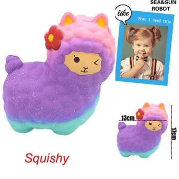 

1pc Jumbo Sheep Squishy Cute Alpaca Super Slow Rising Scented Fun Animal Toys Squeeze Toy for children A1