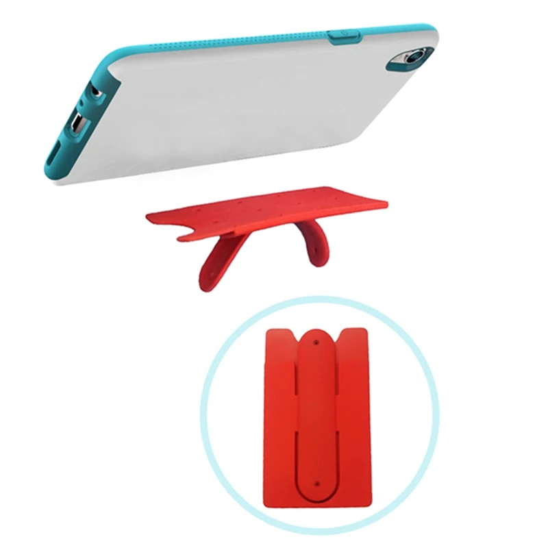 

Silicone Stick Credit Card Bracket Holder Cradle Slot Stand Shell For Universal Smart Mobile Cell Phone Smartphone