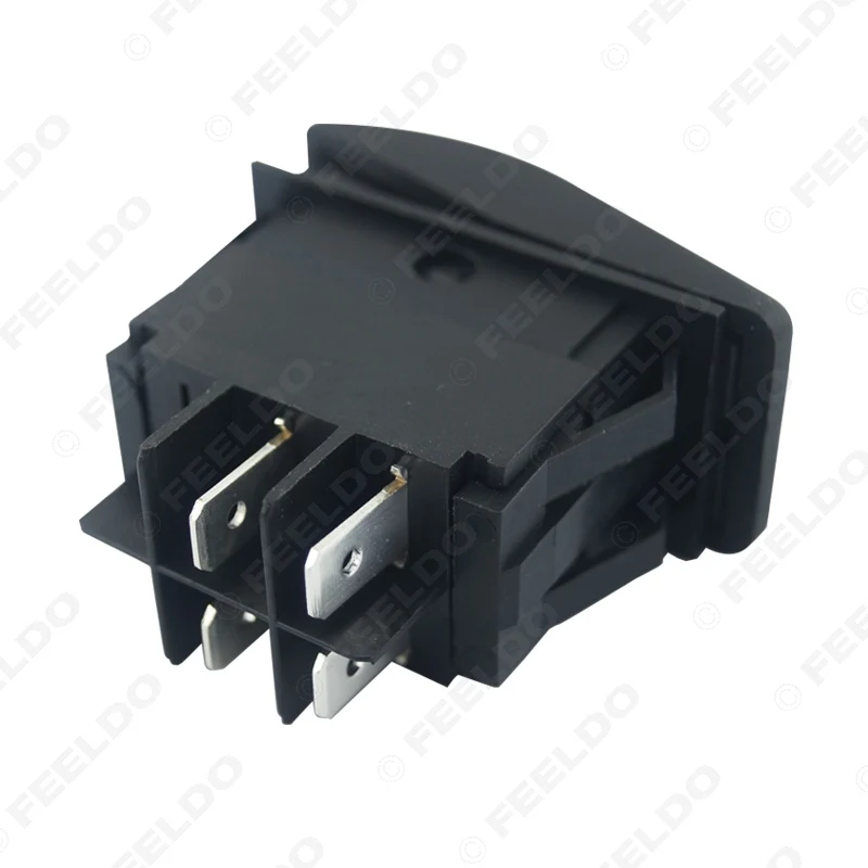 MOTOBOTS 100 шт 12 V/24 V Автомобиль Лодка на колесах Водонепроницаемый 4Pin зубец DPST тумблер, ручажный переключатель на включение/выключение с светодиодный свет 4-Цвет опционально