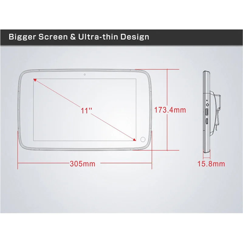 Android 6,0 подголовник 10,8 дюймов монитор HD 1080P ips сенсорный экран MP5 wifi/USB/SD/Bluetooth/fm-передатчик/динамик/игра автомобильный телевизор