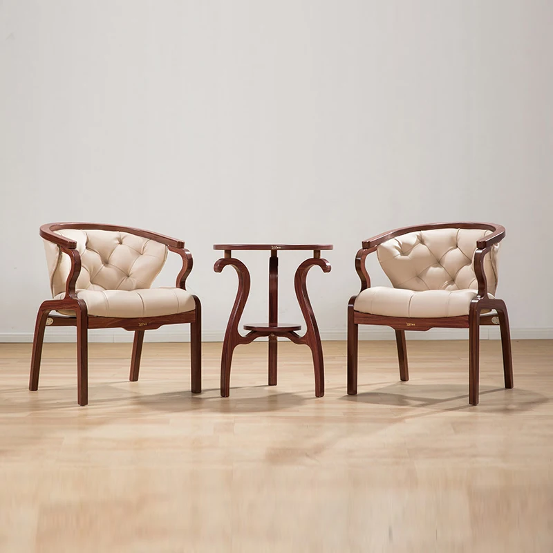 Retro nostalgia suitable for living room set chair solid wood tea table elegant end table antique design furniture M033+M233 Retro nostalgia suitable for living room set chair solid wood tea table elegant end table antique design furniture M033+M233