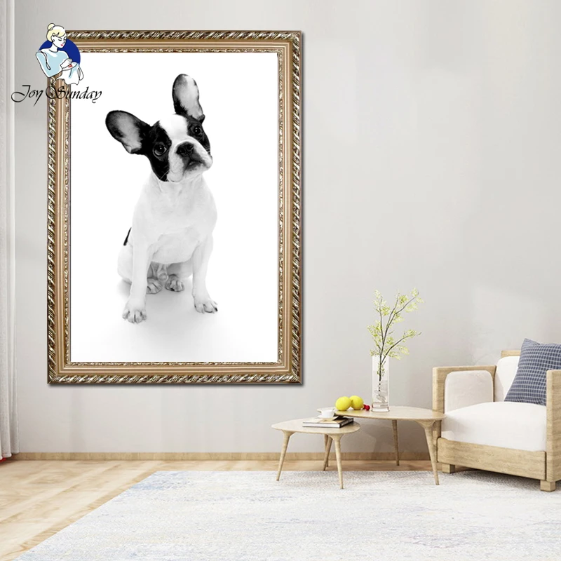 

JOY SUNDAY Diamond painting Diamond embroidery full square 5d 3d diy mosaic The Animal Big ears dog decoration painting Home