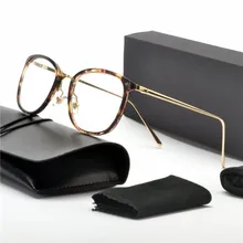 Винтажные оптические очки, Женская оправа, овальные металлические очки унисекс, женские очки для глаз, женские очки в леопардовой оправе, очки по рецепту NX