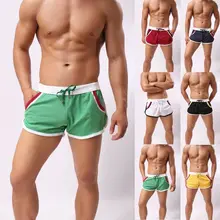 Мужские летние дышащие шорты с карманами, спортивные шорты для спортзала, бега, повседневные короткие штаны