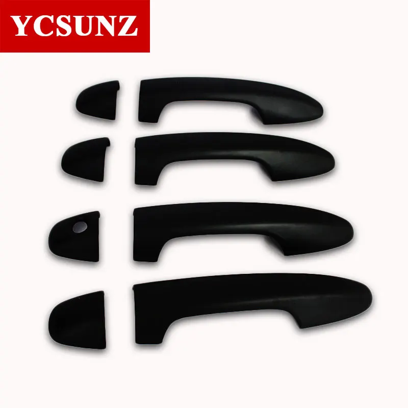 Us 18 13 35 Off Car Parts Abs Black Door Handle Covers For Toyota Hilux Revo Rocco Fortuner Innova 2015 2019 Rav4 2014 2019 In Exterior Door Handles