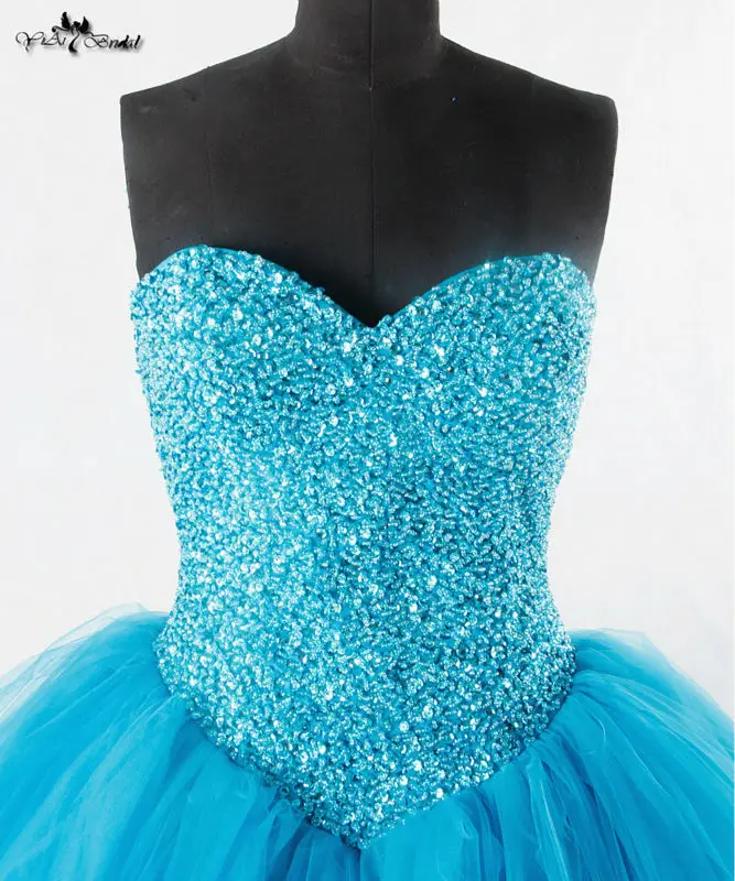 RSE943 Turquoise Quinceanera Dresses Sweet 16 Dresses Ball Gown Prom
