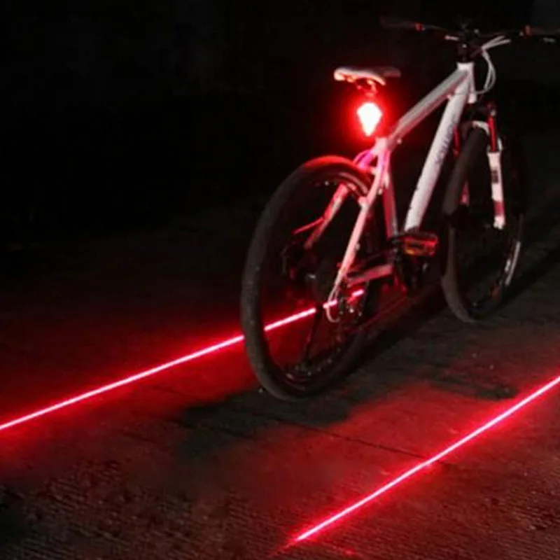 حار بيع دائم الدراجة الجبلية MTB دراجة 5 LED 2 الليزر الخلفية Seatpost الضوء الخلفي في الهواء الطلق ليلة الرياضة الدراجات سلامة المعدات