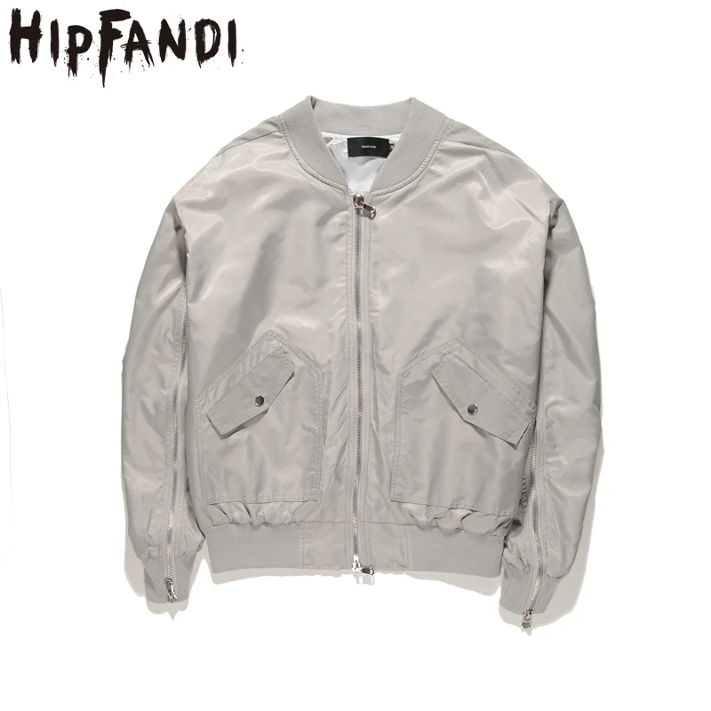 

HIPFANDI 2017 New Arrival Autumn Men's Jackets Solid Fashion Coats Male Casual Oversize Stand Collar Bomber Jacket Men Overcoat