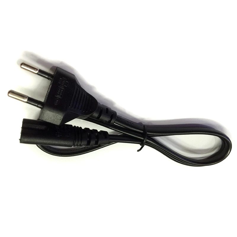 0.6M Camera Adapters Cable 2ft 2-Prong Pin AC EU Power Supply Cables Cord Lead Wire Suitable For Desktop Laptop Mayitr
