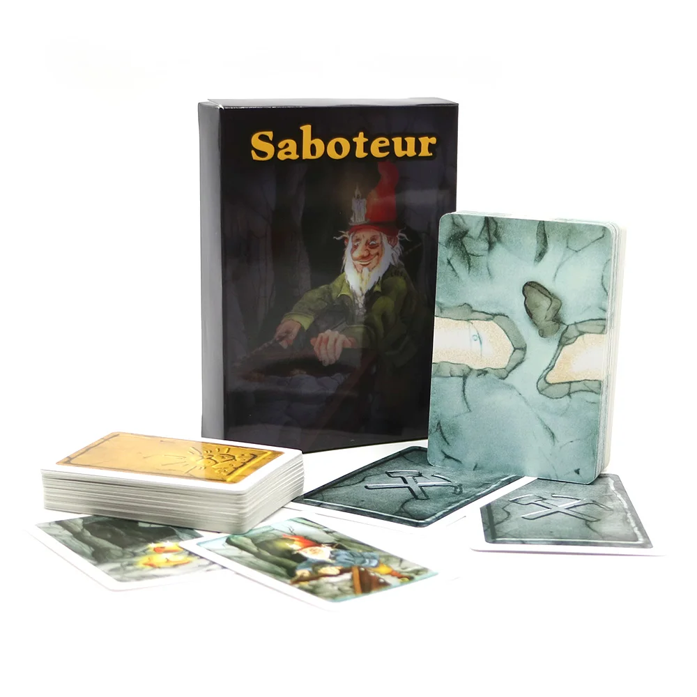 Английская версия Saboteur 1 карточная игра для домашней вечеринки Веселые игральные