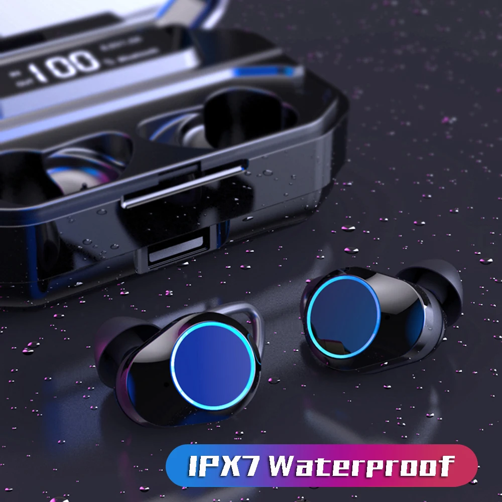 G02 X6 TWS Bluetooth 5 0 беспроводные наушники IPX7 водонепроницаемые с громкой связью 3300 мАч