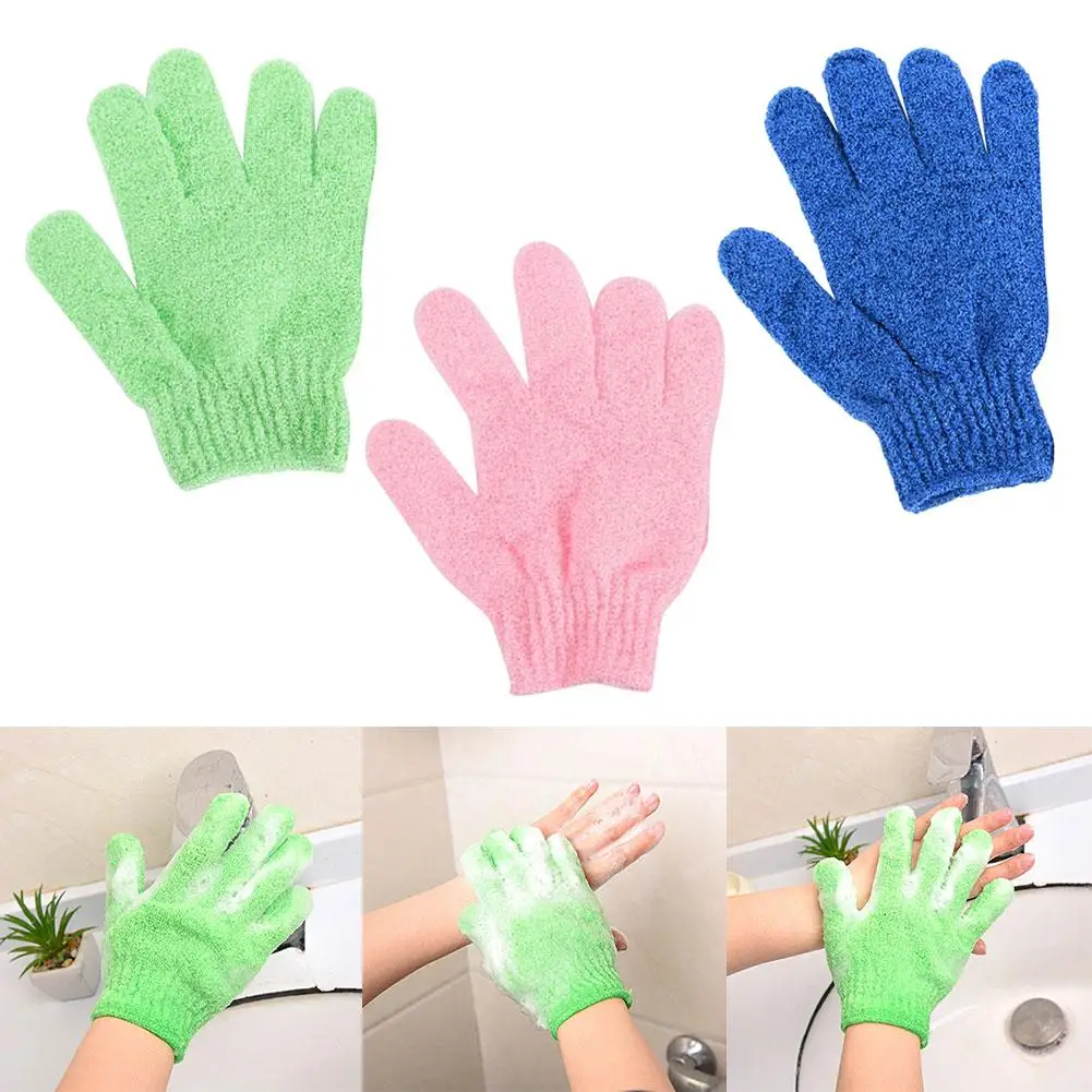 

1Pc Shower Bath Exfoliating Wash Skin Spa Massage Scrub Body Scrubber Glove