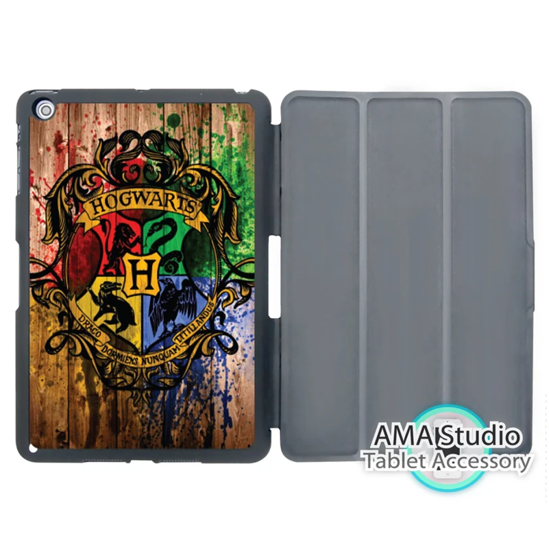 Harry Potter Hogwarts On Wood Cover Case For Apple iPad Mini 1 2 3 4