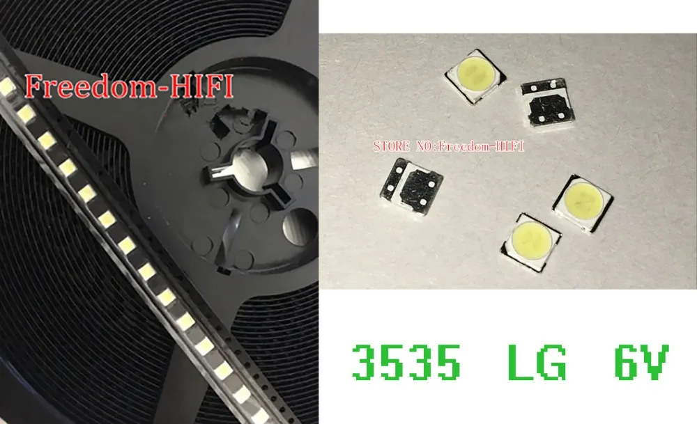 100PCS FOR LCD TV repair LG led TV backlight strip lights with light