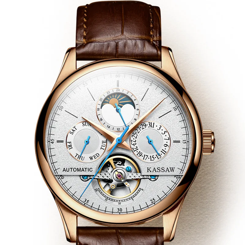 

Man Fully Automatic Mechanics Surface Male Epidermis Bring Waterproof Low Hill Free Wheel Business Affairs Man Wrist Watch WT103