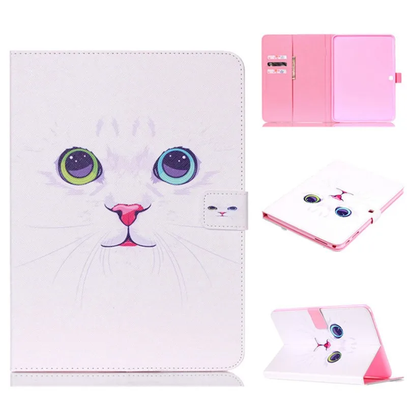 for Samsung T530 Leather Case Ultra Thin Folio Slim PU Leather Stand Book Cover for Samsung Galaxy Tab 4 10.1 inch T531 T535 (19)