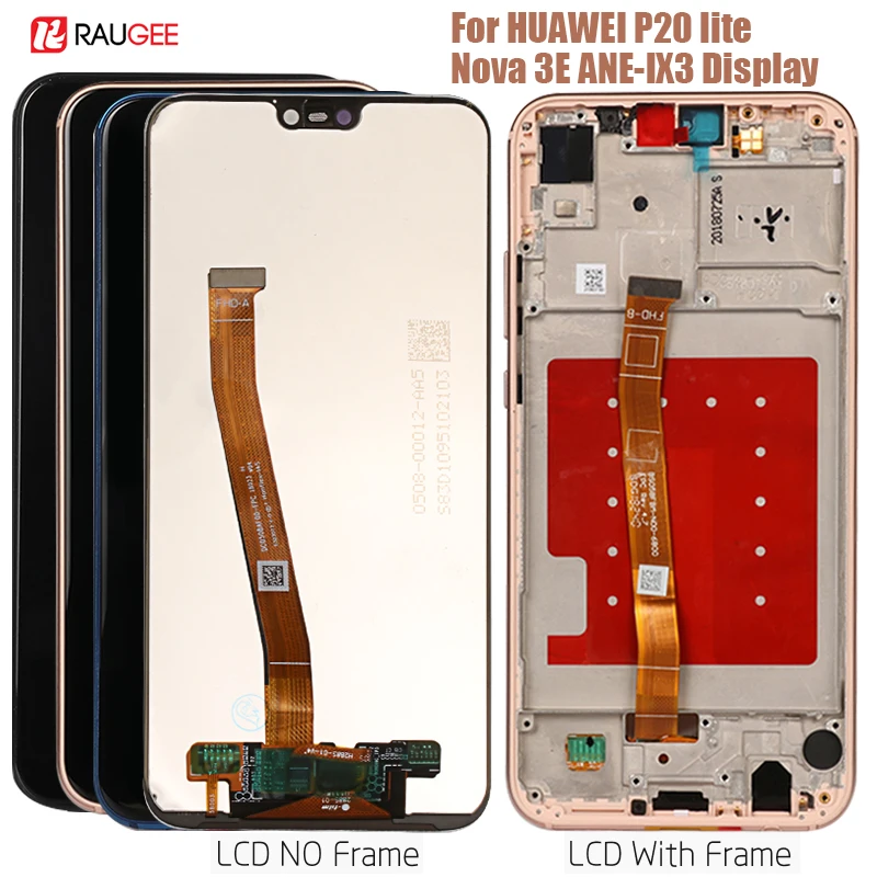 Pаспродажа Дисплей для huawei P20 Lite ЖК дисплей сенсорный экран дигитайзер Замена для huawei P 20 lite Nova 3E ANE LX3 дисплей 5,84