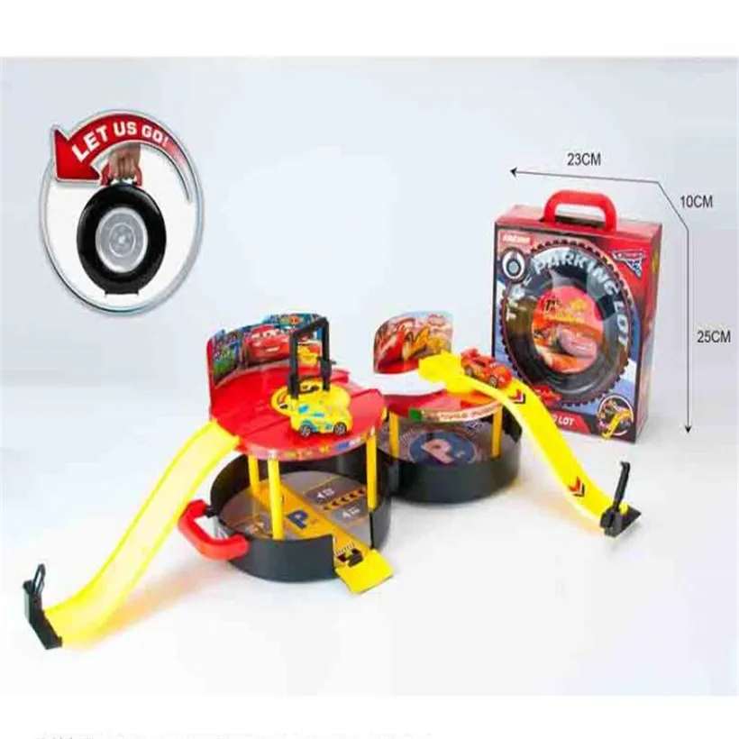 

Anime Figure Hot Sell Tire Track Pvc Model Parking Lot Toy Action Figure Children Toys Birthday Gifts