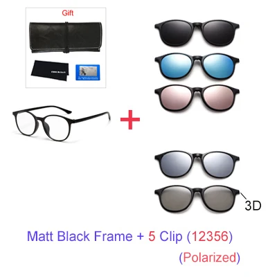 big square sunglasses TWO Oclock Magnet Sunglass Women Men Polarized Lens Optical Spectacle Frame Clip On Glasses Men Round TR90 3D Night Vision A2245 big cat eye sunglasses Sunglasses