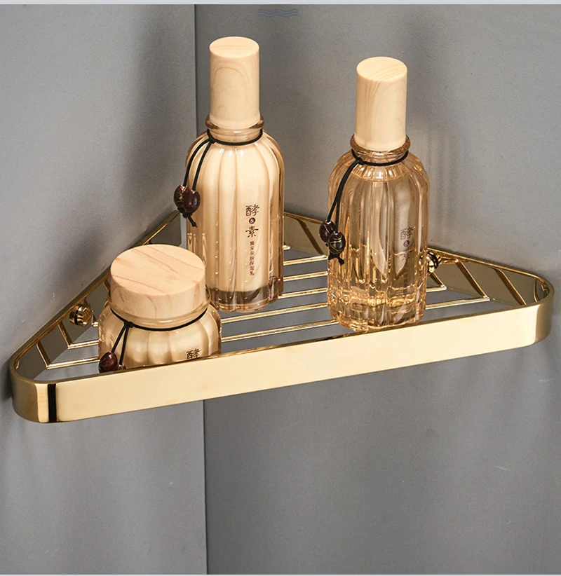 Полка для ванной комнаты Медь золото/хром/розовое золото шампунь мыло Косметическая полка аксессуары для ванной комнаты органайзер для хранения стойка держатель