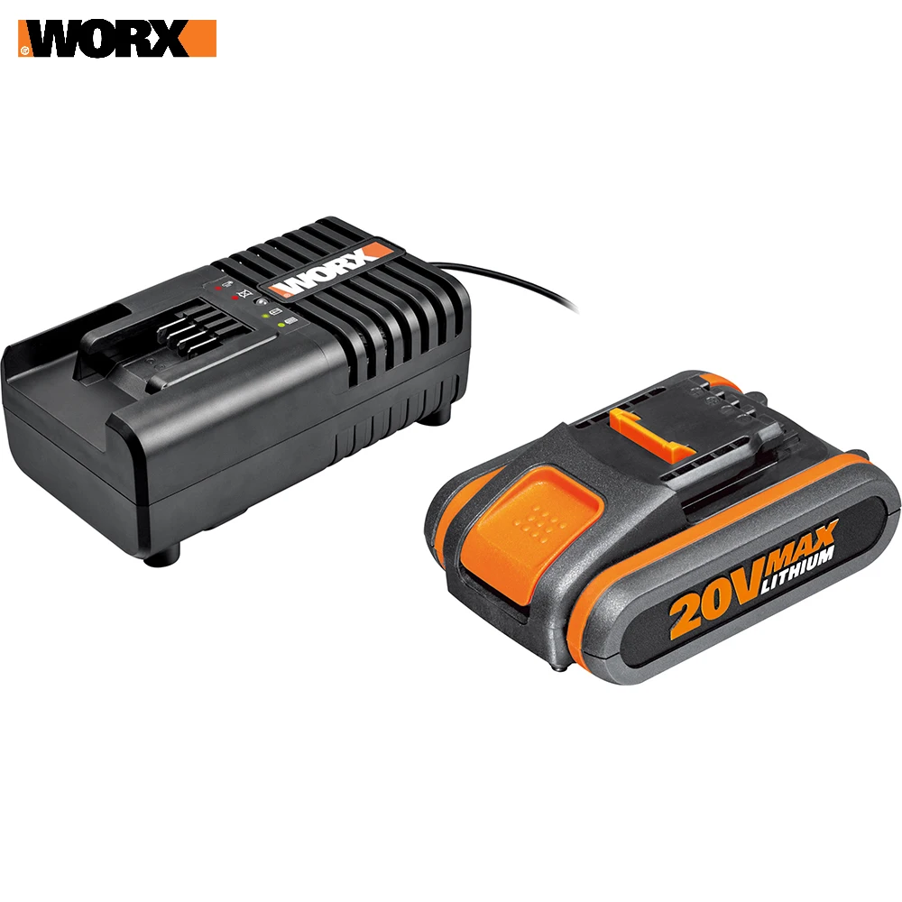 Комплект WORX3601: 1 аккумулятор 2 Ач и зарядное устройство на 2А