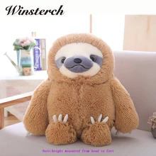 Simulation Sloth Baby Doll Lifelike Sloth Plush Toys Stuffed Dolls Kids Toys Lovely Doll Girlfriend Best Gifts Brinquedos WW36