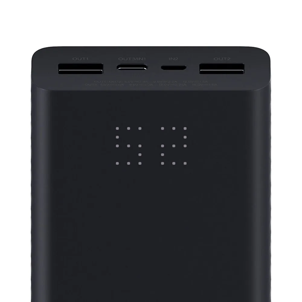 Xiaomi ZMI power Bank 2, 20000 мА/ч, 27 Вт, быстрый QC 3,0, внешний телефон, зарядное устройство, USB 3,0, источник питания