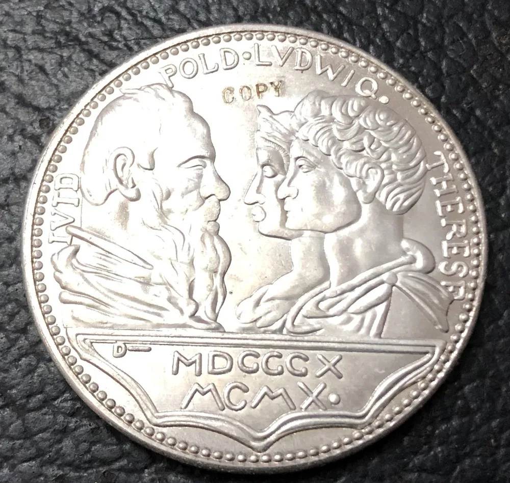 Серебряная медаль Германии 1910 Монета 100 года для Фестиваля Пива в Ницце | Дом и сад