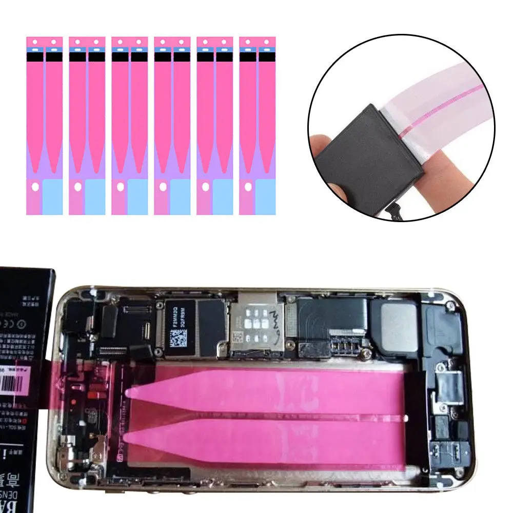 

5pcs Battery Adhesive Sticker Glue Tape Strip For iPhone 5 5s 6 6s 7 8 Plus