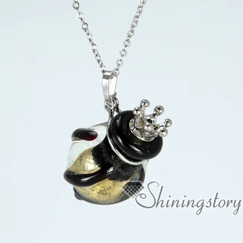 

cone perfume sample vials murano glass small perfume bottle pendant necklace diffusers essential oil necklace wholesale
