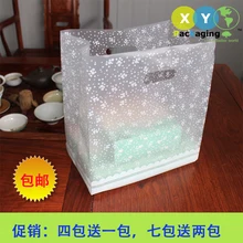 50 шт Пластиковые Сумки для покупок на вынос запеченная сумка для десерта Сумочка для торта пластиковые сумки для покупок подарочная сумка