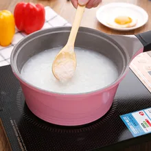 Корейское качество 18 см розовый керамический емкость для молока антипригарная сковорода кастрюля для горячего молока кастрюля для индукционной плиты суп горшок