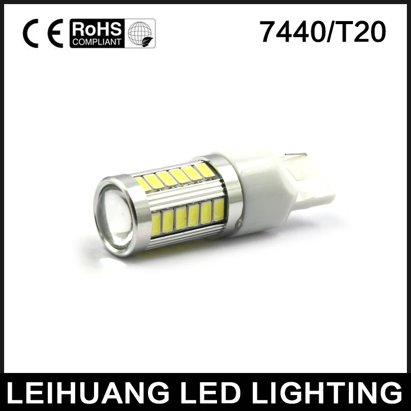 1 шт. T20 WY21W 7440 33 SMD 5630 светодиодный Автомобильный задний фонарь стоп-светильник