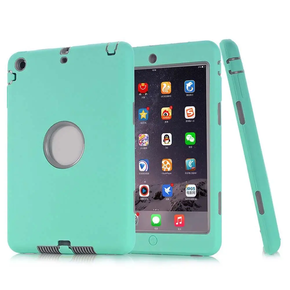 Ударопрочный гибридный сверхпрочный резиновый Жесткий Чехол для Apple iPad Mini MG & GE