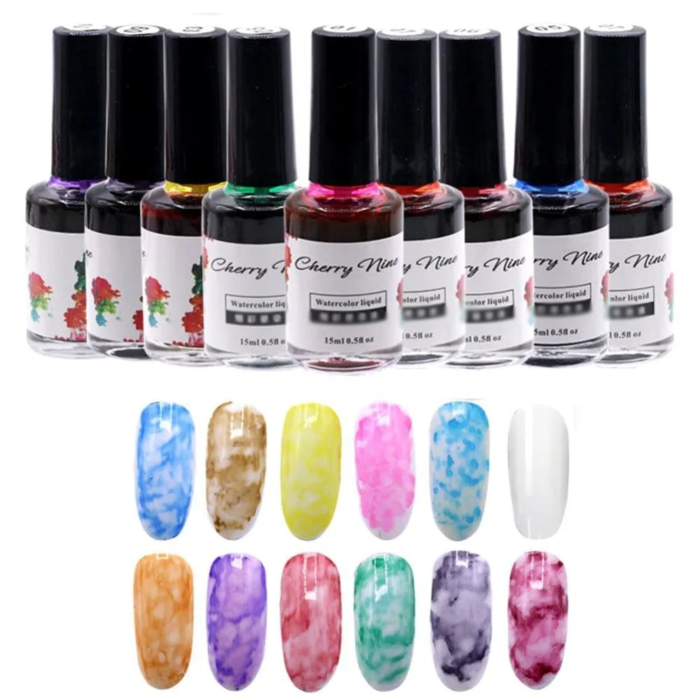 Learnever 12 Colors UV Nail Gel Marble Style Polish Soak Off Semi Vernis Permanent gel lacquer New Arrival | Красота и здоровье