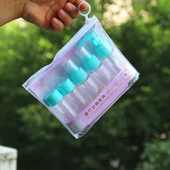 

7 Pcs/Set High Quality Plastic Empty Tubes Squeeze Cosmetic Bottle Transparent Portable Cream Lotion Container Makeup Organizers