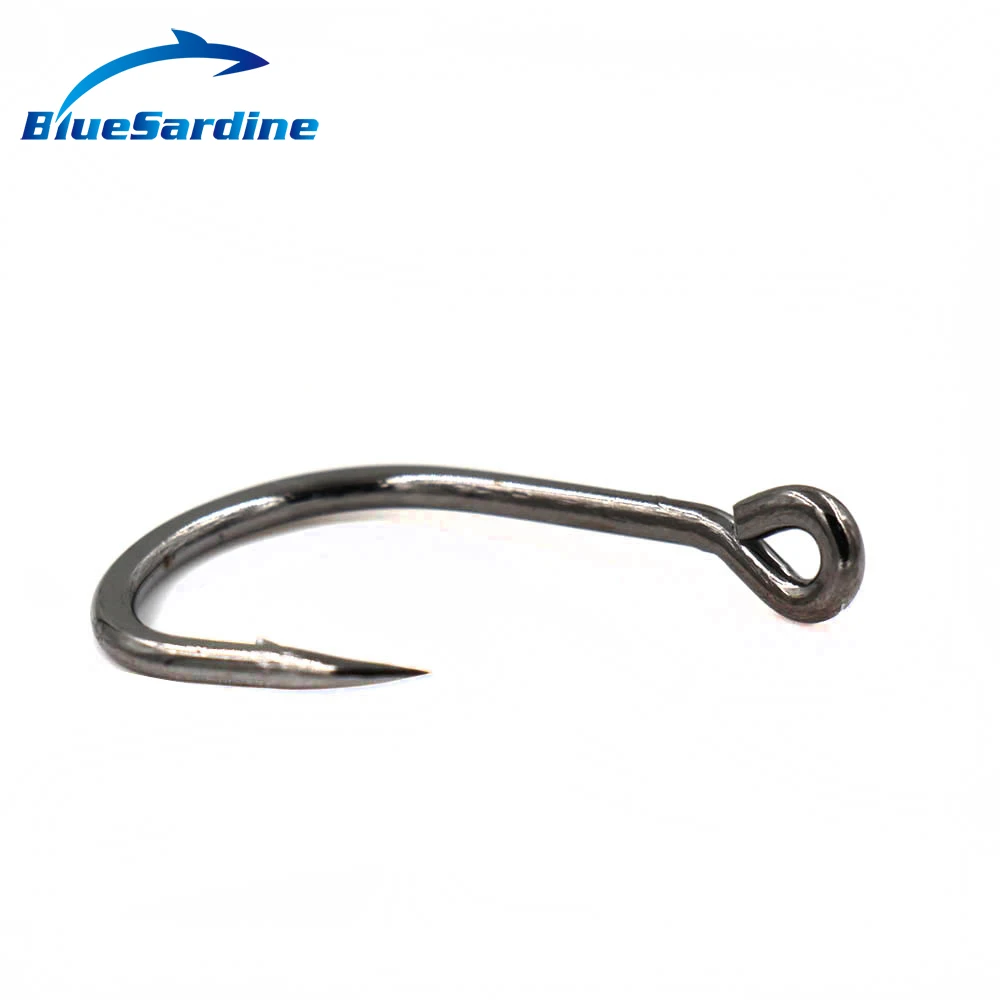 BlueSardine 50 шт Морской рыболовный крючок из высокоуглеродистой стали колючие