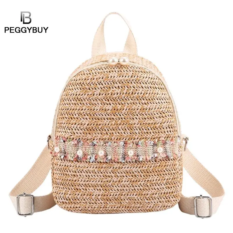 woven mini backpack
