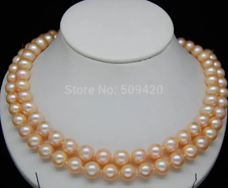 

CVR32 Free Shipping >32 INCH AAA 9MM Pink SOUTH SEA PEARL NECKLACE